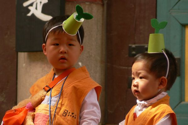 Coree Seoul jogyesa temple enfants1