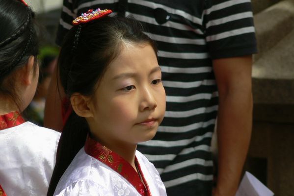 Coree Seoul jogyesa temple fille