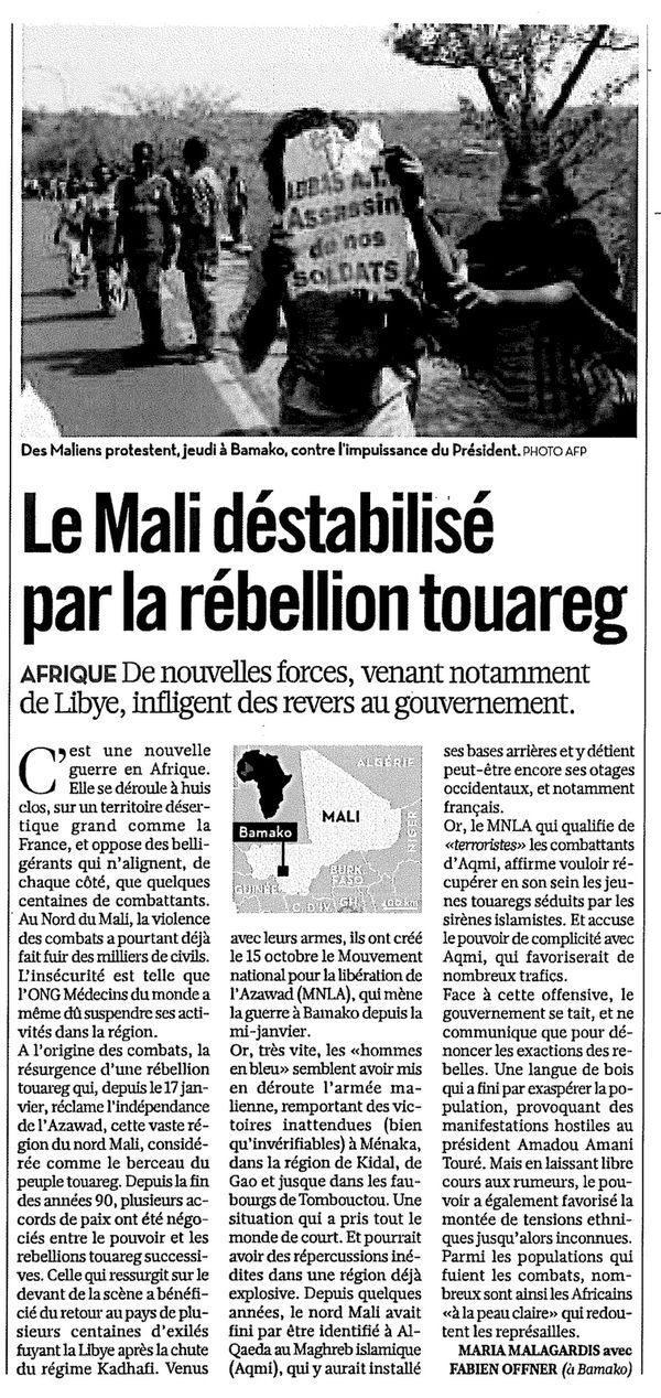 2012 02 07 Mali - Libé