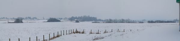 plaine grayloise sous la neige