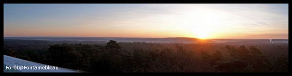 Photo panoramique levé de soleil tour denecourt levé de soleil tour denecourt 1