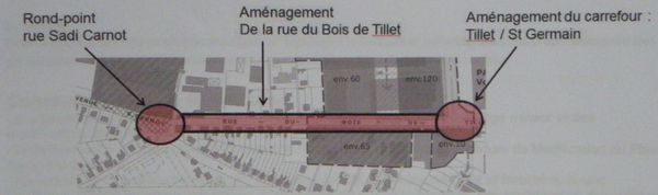 Crépy PLU aménagement rue du bois de tillet