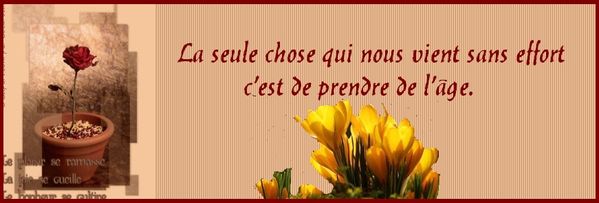 prendre de l'age