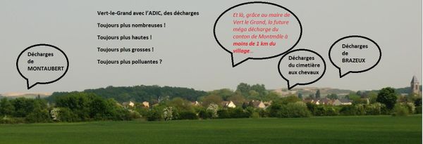 décharges de Vert-le-Grand