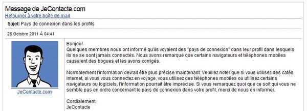 exemple message de bienvenue site de rencontre