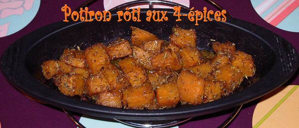 Potiron rôti aux 4-épices2