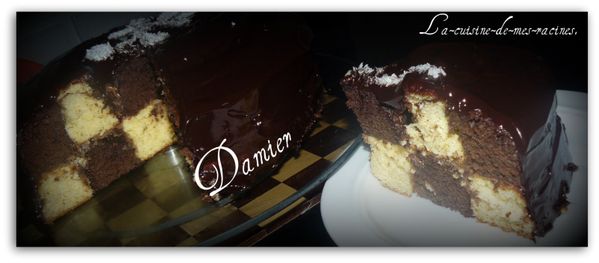 Gâteau Damier
