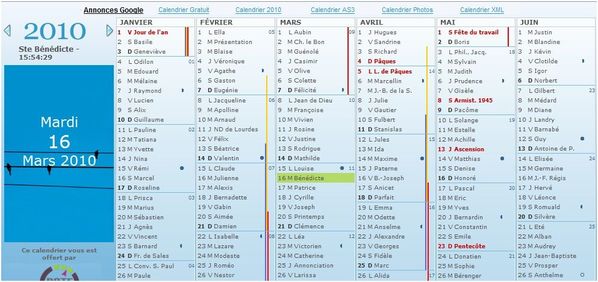 calendrier