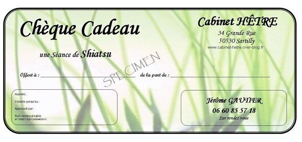 Chéque cadeau V4