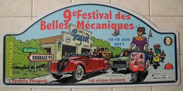 9è Festival des Bellles maécaniques plaque