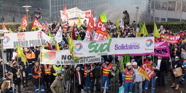 manif salariés de total - sur le blog