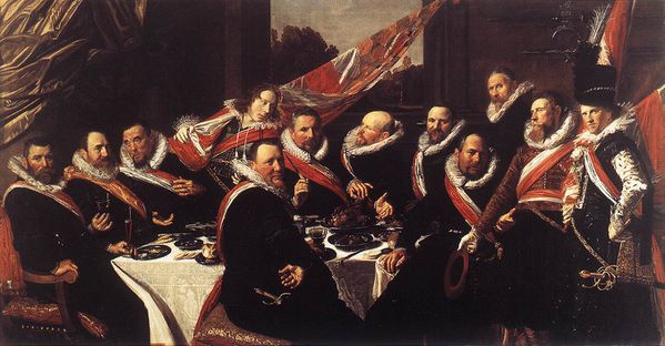 Frans Hals le banquet des officiers de la compagnie se Sain