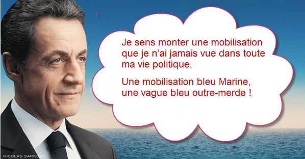 Sarkozy - une vague bleu outre-merde