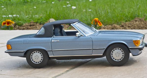 MERCEDES 300 SL CABRIOLET BLEU NOREV 01