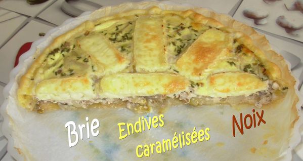Tarte endives, brie, noix2