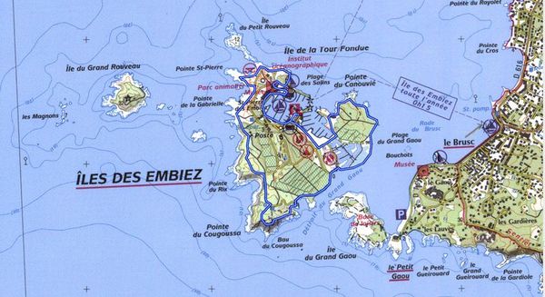 iles des embiez carte