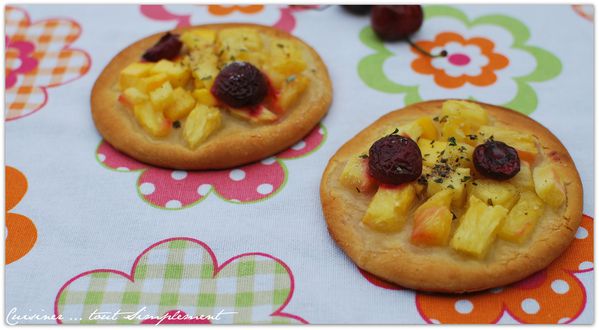 Minis Pizzas aux fruits