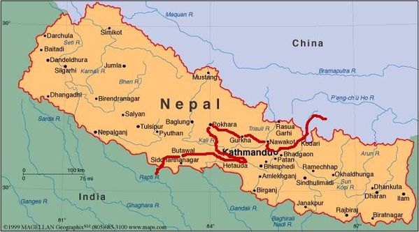 Trayecto nepal
