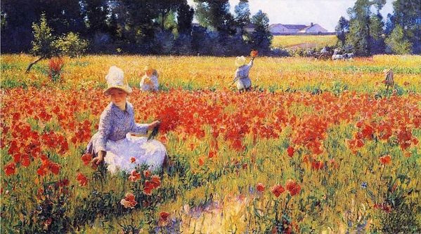 coquelicots-Robert Vonnoh