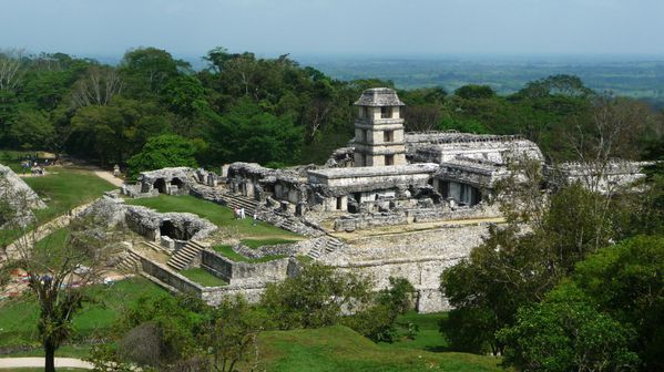 Jour 7 Palenque panorama sur El Palacio