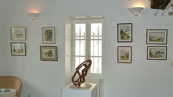 Aquarelles de M.Marthe Frebourg et Colette Aublanc