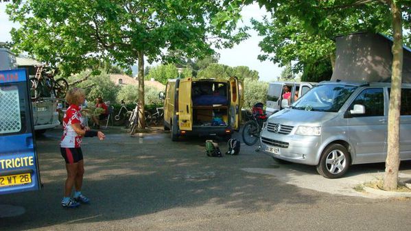 Arrivée au parking