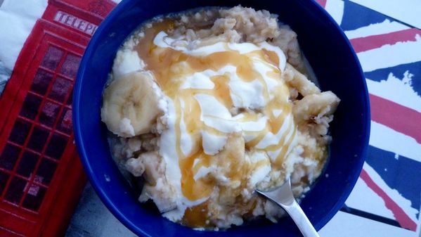 porridge à la banane et au caramel 002