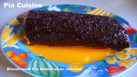 Biscuit roulé à la banane et au chocolat (2)