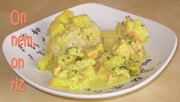 Curry de truite à l'ananas1
