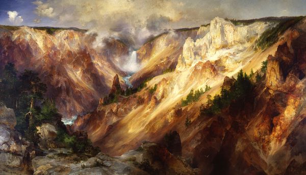 Thomas Moran - Grand Canyon of the Yellowstone - Smithsonia