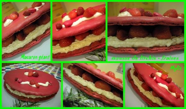 Macaron géant montage