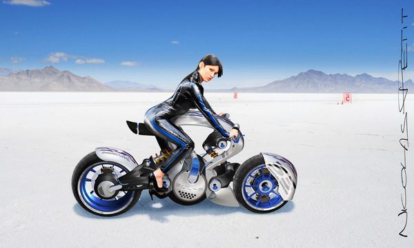 speed record Bonneville salt flats pilot peak pin up 2010