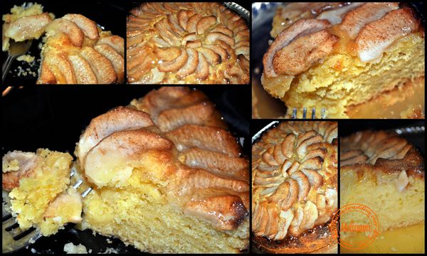 gateau aux pommes et creme