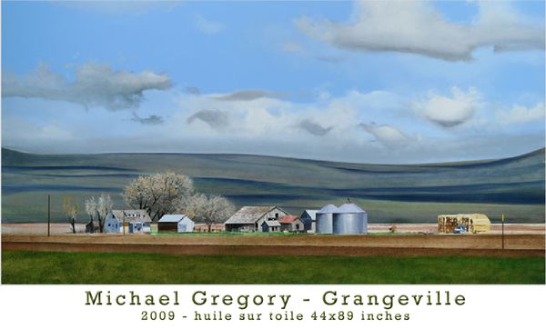 Michael Gregory - Grangeville - 2009 - 44x89 inches - Le ca