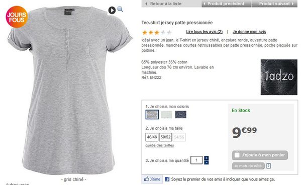 tee shirt gris