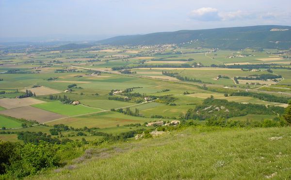 Vue sur la plaine de Marsanne