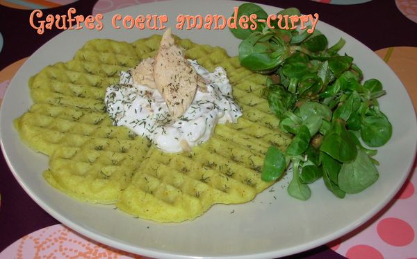 Gaufres amandes-curry au saumon2