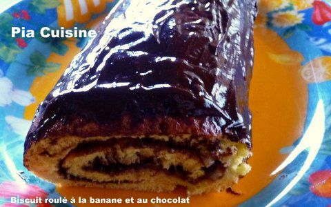 Biscuit roulé à la banane et au chocolat (4)