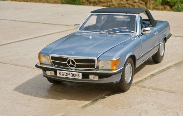 MERCEDES 300 SL CABRIOLET BLEU NOREV 04