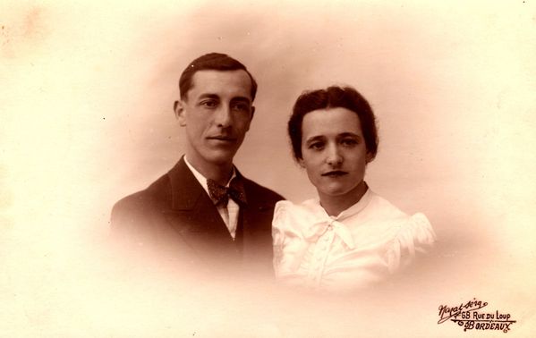 Mr et Mme Jules Gaudin, les parents de Marie-Jo et d'Henri