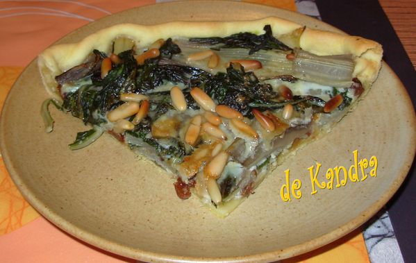 Quiche blettes, roquefort, raisins4