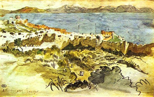 Delacroix maroc la baie de Tanger