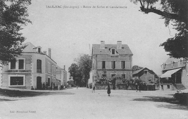 Route de sarlat et la Gendarmerie