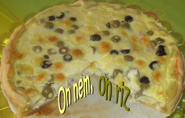 Tarte poulet-mozza-olives2