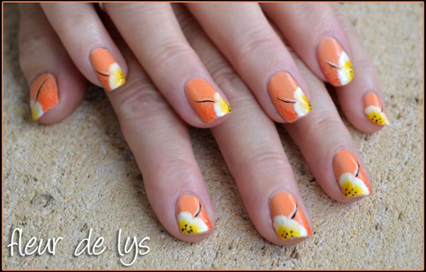 Nail Art ongles courts