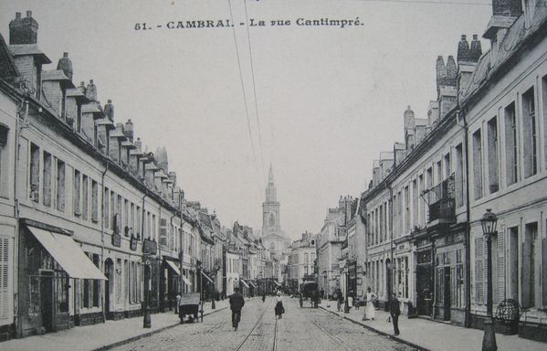 CPA Cantimpré Cambrai maison défigurée wb