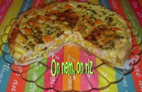 Tarte surimi-maïs-comté2