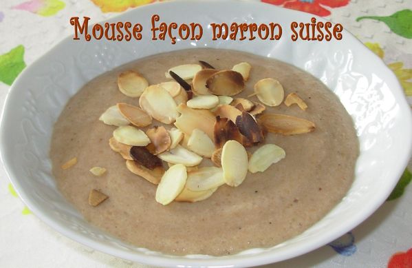 Mousse façon marron suisse2