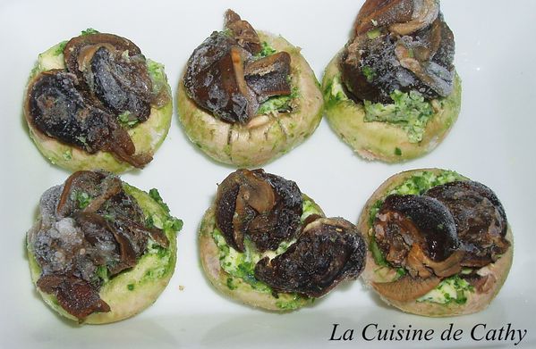 Mini bouchées apéritives aux escargots