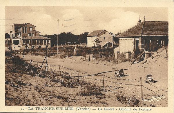 1951 - La Tranche sur Mer - La Grière - Colonie de Poitier